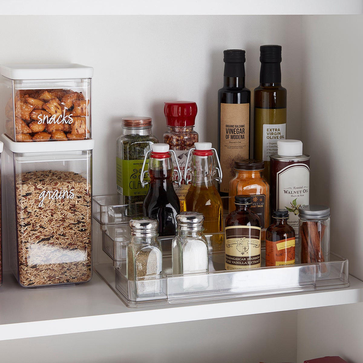 iDesign Linus Expandable & Spice Organizer The Container Store